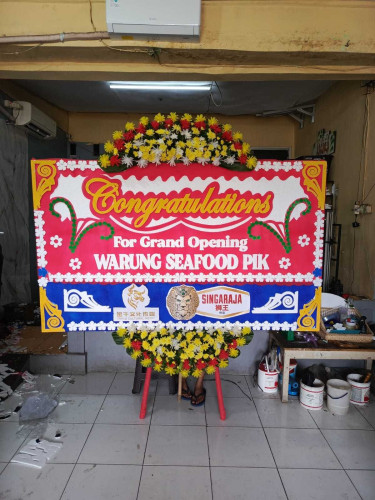 Karangan Papan Bunga Grand Opening