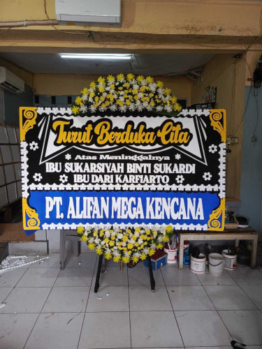 Karangan Papan Bunga Duka