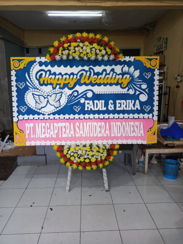 Karangan Papan Bunga Pernikahan / Wedding